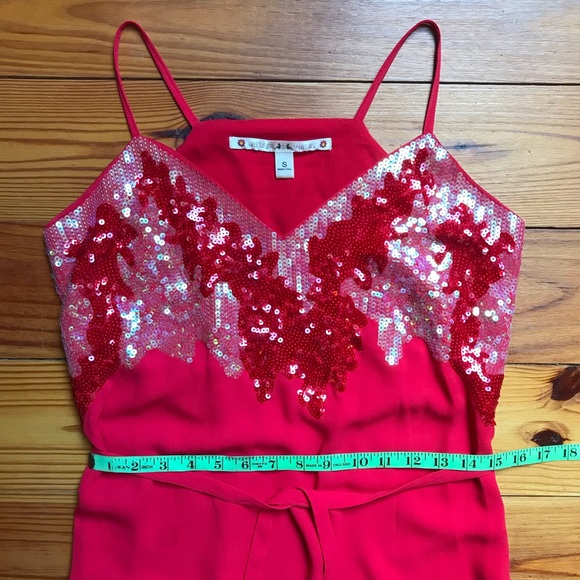 Chelsea & Violet Red Sequin Sheath Dress, GUC, S - Picture 7 of 14